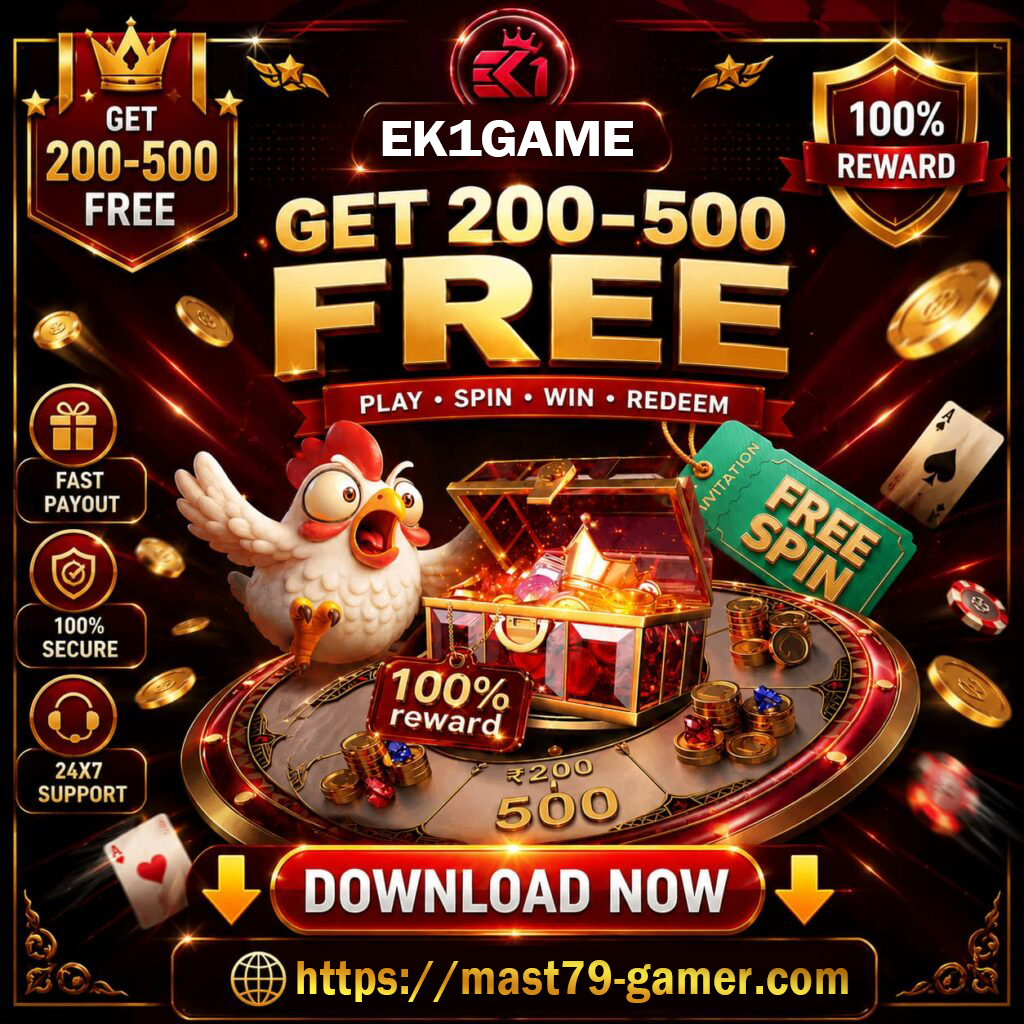 EK1 Game Android game guide banner showing the mobile brand for users in India