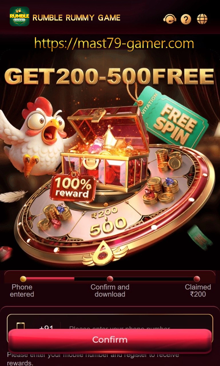 Rumble Rummy Android game guide banner showing the mobile brand for users in India