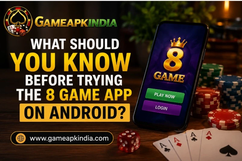 8 Game mobile guide image illustrating the section on APK download, installation and update handling