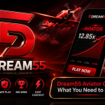 DREAM55 Game Android visual accompanying practical notes on Aviator-style gameplay, controls and risk awareness