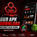 GG9 Game app artwork shown with guidance about APK download, installation and update handling