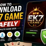EK7 Game mobile guide image illustrating the section on APK download, installation and update handling
