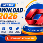 IN7 Game app artwork shown with guidance about APK download, installation and update handling