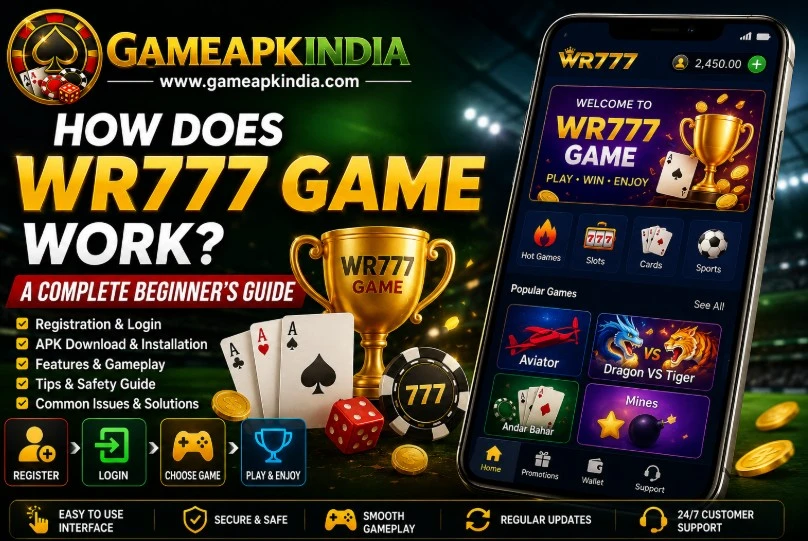 WR777 Game Android visual accompanying practical notes on the main setup and usage questions a new Android user is likely to have