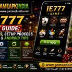 IE777 Game mobile guide image illustrating the section on APK download, installation and update handling